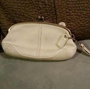 Coach leather wristlet
